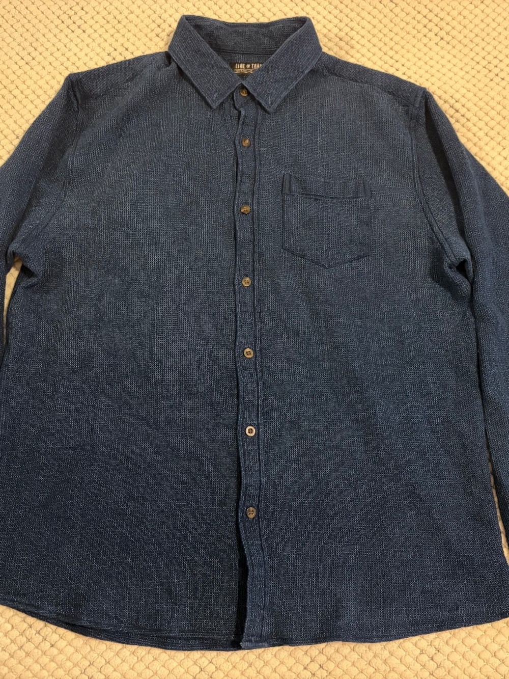 Line of Trade | Frank Shirt | Midnight Waffle | Size L